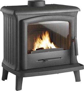 Invicta Estufa De Le&ntilde;a De Hierro Fundido Antracita 6kw - 9121-44