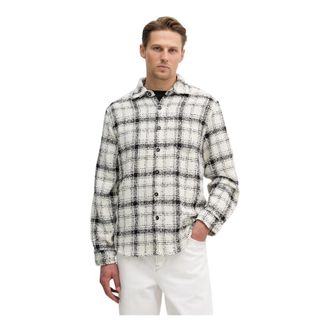 Guess Winston Shirt - Heren - Casual Overhemden - Beige - L - Polyester - Overhemden