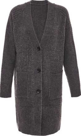 Risa Vest Dames donkergrijs