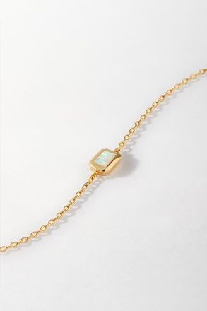 Edge of Ember Deco Birthstone Bracelet in Opal (October) at Nordstrom, Size 6.5