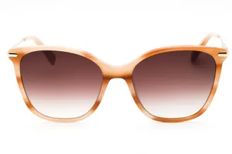 Longchamp LO660S Rectangular Acetate Sunglasses - Beige
