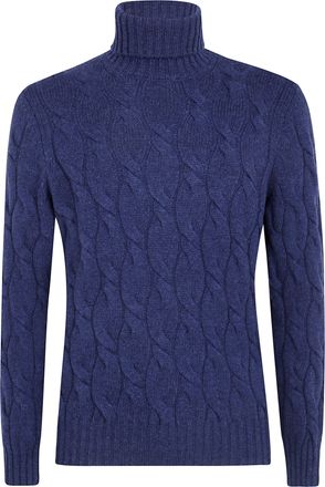 Barba Sweater Braid Turtleneck