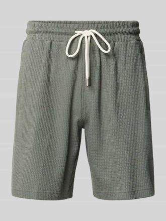 Drykorn Shorts mit Strukturmuster Modell BRIKKO in Hellgrau, Gr&ouml;&szlig;e L