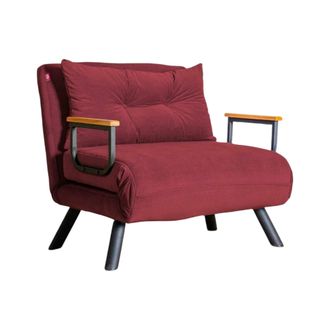 Dmora Butaca Keoni, Reclinable, Con Reposabrazos, Soporta 100 Kg, 60x78x78 Cm Rojo