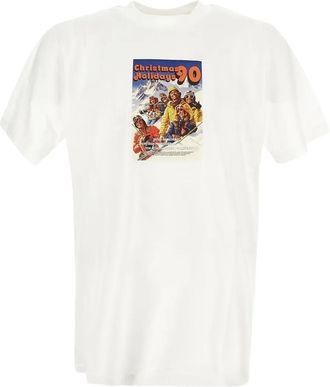 Family Fir$t Milano postcard-print T-shirt - men - Cotton - M - White