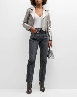 Iro Ashville Leather Jacket In Golden Brown