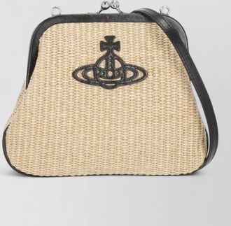 Vivienne Westwood vivienne raffia clutch bag