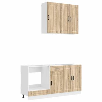 vidaXL Unidad De Cocina Porto 5 Uds. Roble Sonoma Madera De Ingenier&iacute;a Vidaxl