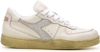 Diadora Mi Low Sneakers - Dames - Sneakers - Wit - 36 1/2 EU - Leer - Schoenen