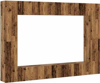 vidaXL Vidaxl - Set Mobile tv 8 pz Montato a Parete Legno Antico in Truciolato