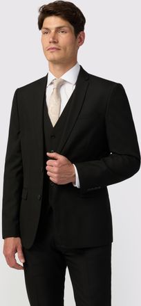 Limehaus Mens Slim Fit Jacket - Black - Size 48 (Chest)