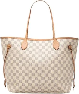 Louis Vuitton Pre-owned Tote Bags, female, White, Size: ONE SIZE Pre-owned Neverfull MM