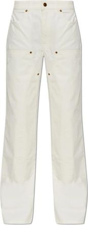 Balmain Straight-leg jeans - Dames - Regular Fit Jeans - Wit - S - Denim - Jeans