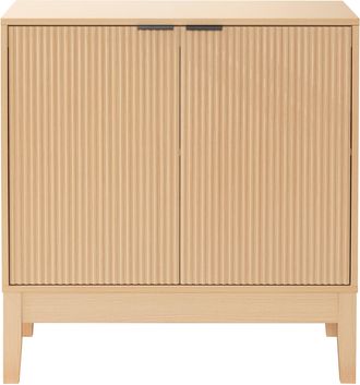 Best Choice Products 2-Door Reeded Storage Cabinet w/ Soft-Close Doors, Multipurpose Accent Furniture