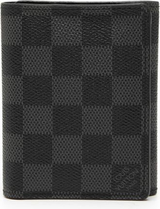 Louis Vuitton Black Pvc Leather Wallet (Tri-Fold) (Pre-Owned)