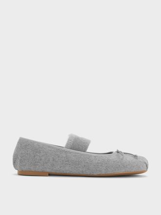 Charles & Keith Winona Felt Mary Jane Flats