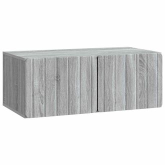 vidaXL Mueble Para Tv De Pared Gris Sonoma 78,5 X 41 X 30 Cm Vidaxl