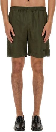 Msgm Cupro Bermuda Shorts