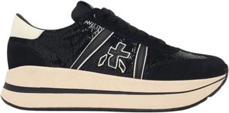 Premiata Bethcoin 8504 - Dames - Sneakers - Zwart - 39 EU - Leer - Schoenen