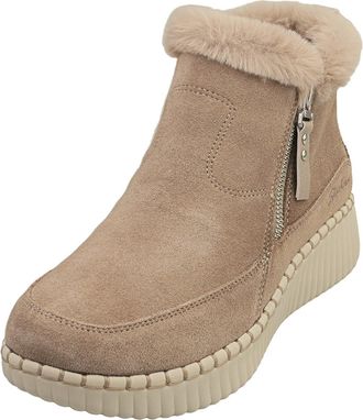 Skechers Womens Wilshire BLVD Fresh Zip Trainers, Taupe, 6.5 UK