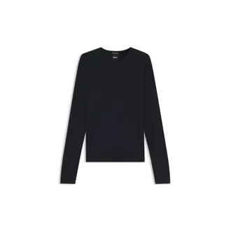 BOSS Slim-fit sweater in merino wool