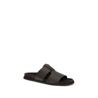 Dolce & Gabbana Calf Leather Sandals - Brown
