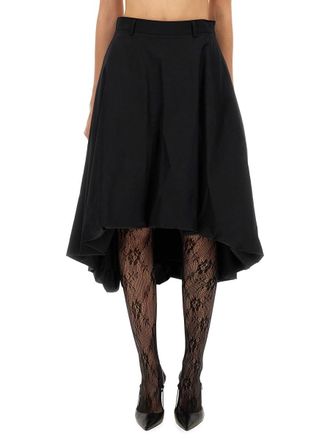 Moschino Cotton Poplin Skirt - Black