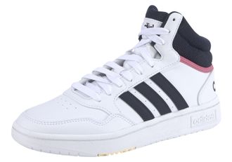 adidas Sneaker ADIDAS SPORTSWEAR HOOPS 3.0 MID CLASSIC, Damen, Gr. 38,5, weiss (cloud wei&szlig;, legend ink, cloud wei&szlig;), Synthetik, Textil, Schuhe Sneaker