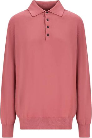 Canessa Maglione con colletto polo - Rosa