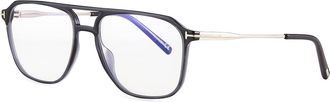 Tom Ford Men & apos;s FT5665-BM54 Blue Light Blocking Navigator Optical Glasses