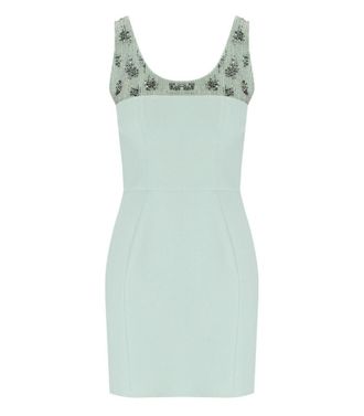 Elisabetta Franchi Acqua Dress With Pearls