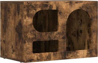 vidaXL Mueble De Tv Roble Ahumado 60 X 35 X 40 Cm Madera De Ingenier&iacute;a Vidaxl