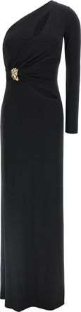 Elisabetta Franchi Black Viscose Long Womens Dress