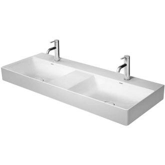 Duravit Duravit Durasquare Lavabo Doble Sin Rebosadero Con Plataforma Para Grifer&iacute;a 1200x470mm 1 Orificio Para Grifer&iacute;a Blanco