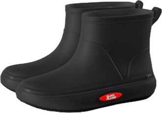 Generic Wellies For Women Slip Outdoor Casual Shoes For Hiking Camping Walking Comfortable Lightweight Low Heel Ladies Waterproof Fashion Short Rain Boots(Bla