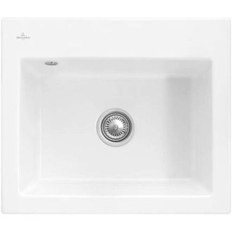 Villeroy & Boch Villeroy&boch - Villeroy Et Boch Subway 60 S Fregadero 60 X 51 Cm Sin Escurridor Blanco Ceramicplus Con Vaciador Manual