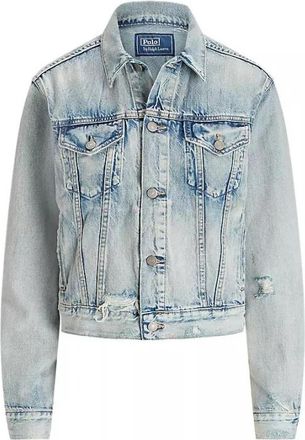 Polo Ralph Lauren Stijlvolle Jas - Dames - Spijkerjassen - Blauw - L - Denim - Jassen