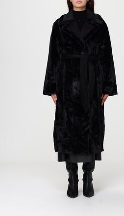 Kaos Fur Coat KAOS Woman color Black