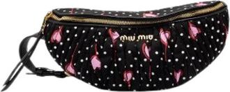 Miu Miu Pre-owned Borsa a tracolla trapuntata in nylon - - Pre-owned - Donna - Nero - ONE SIZE