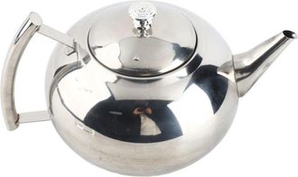 OEM Tetera De Acero Inoxidable 201, Cafetera De 2 Litros, Elegante Tetera Con Asa Curva, Filtro Infusor Extra&iacute;ble, Boquilla En Forma De V, Vertido R&aacute;pido 