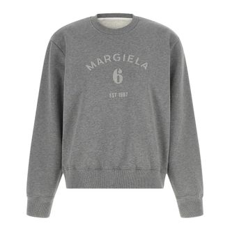Maison Margiela Dames, Sweatshirts & Hoodies, Grijs, Maat: M Katoen