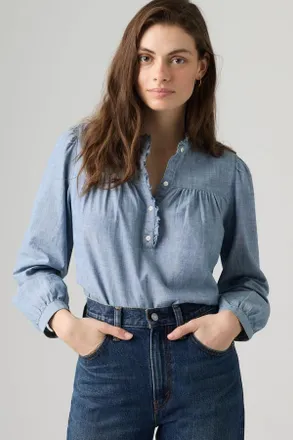Levi's Lilith Lightweight Midi Dress - Women - XS - Medium Wash / Hey Good Lookin