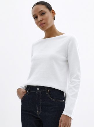 Contemporaine Womens Fine-knit boat-neck sweater