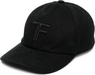 Tom Ford Accessoires, Heren, Zwart, M, Katoen, Canvas Cap