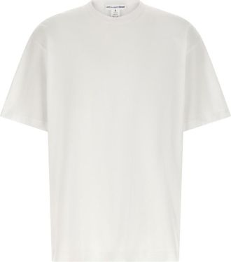 Comme Des Gar&ccedil;ons White Logo Print T-shirt