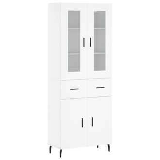 Berkfield Home Highboard White 69.5x34x180 cm Engineered Wood