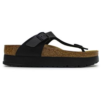 Papillio Gizeh PAP Flex Platform Birko-Flor Unisex Casual Sandals - Black - Size:UK 5.5