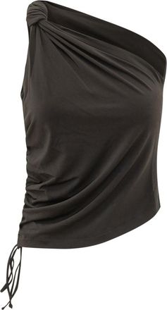 Pinko Black One Shoulder Top