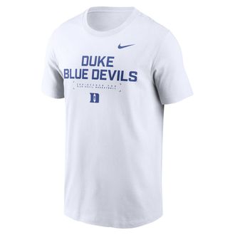 Nike Duke Courtside Basketball Nike Mens Dri-FIT College T-Shirt in White | 02ET10ADU-4V1