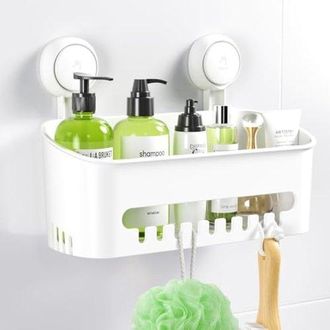 OEM Estante De Ducha Con Ventosas - Organizador De Ba&ntilde;o Impermeable Para Champ&uacute;s Y Accesorios